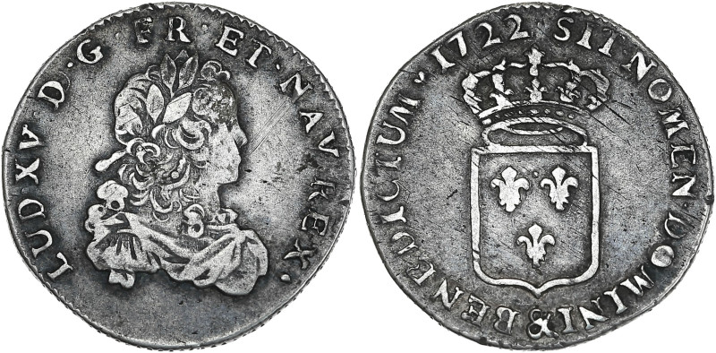Louis XV - 1/3 écu de France 1722 & (Aix-en-Provence)
Flan neuf.

Argent - 8,04 ...