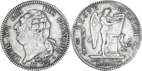Constitution - Ecu de 6 livres françois 1792 A (Paris)
Semestre 1.

Argent - 29,11 grs - 39,5 mm
G.55
TTB

Bel exemplaire recouvert d'une patine grise...