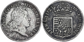 Lorraine, Duché de Lorraine, Léopold Ier - Ecu dit "d'Aubonne" 1725

Argent - 19,67 grs - 36 mm
Bd.1581 / Flon.147
TTB

Type rare ! Fine corrosion en ...