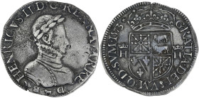 Navarre-Béarn - Henri III de Navarre, II de Béarn - Teston 1573 (Morlaàs)

Argent - 9,26 grs - 28 mm
Bd.604 / Salles.186
TTB

Assez rare. Très beau re...