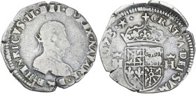Navarre-Béarn - Henri III de Navarre, II de Béarn - 1/2 teston 1573 (Morlaàs)

Argent - 9,26 grs - 28 mm
Bd.605 / Salles.188
TB/TB+

Type très rare !...