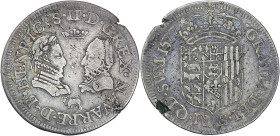 Navarre-Béarn - Henri III de Navarre, II de Béarn et Marguerite de Valois - Teston 1577 (Pau)

Argent - 9,46 grs - 29,5 mm
Bd.616 / Salles.181
TTB-

A...