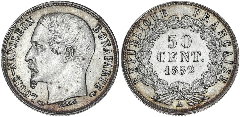 Louis-Napoléon Bonaparte - 50 centimes 1852 A (Paris)

Argent - 2,52 grs - 18 mm...