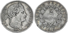 Napoléon Empereur tête laurée - 2 francs 1815 A (Paris) - Cent-Jours

Argent - 9,82 grs - 27 mm
F.256-1 / G.510
TB

Type rare !