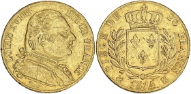 Louis XVIII buste habillé - 20 francs 1815 K (Bordeaux)
Date regravée : 1815 sur 1814

Or - 6,43 grs - 21 mm
F.517-13 / G.1026
TTB-