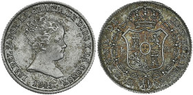 Royaume d'Espagne, Isabelle II - Real 1845 (Madrid)

Argent - 1,50 grs - 14,5 mm
SPL

Magnifique exemplaire !