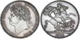 Royaume-Uni, Georges IV - Crown 1821
Type avec SECUNDO sur la tranche.

Argent - 28,36 grs - 38 mm
KM.19-680.1
SUP

Magnifique exemplaire nettoyé (hai...