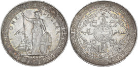 Royaume-Uni - 1 dollar Britannia 1902 (Bombay)

Argent - 27,04 grs - 39 mm
KM.20-T5
SUP

Superbe exemplaire avec une patine dorée.