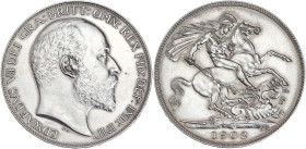 Royaume-Uni, Edouard VII - Crown 1902 

Argent - 28,32 grs - 38,5 mm
KM.20-803
SUP/SPL

Assez rare et superbe exemplaire ! Seul millésime frappé pour ...