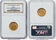 Victoria gold 1/2 Sovereign 1871-S AU55 NGC, Sydney mint, KM5, S-2862. Reserve Bank of Australia. HID09801242017 © 2022 Heritage Auctions | All Rights...