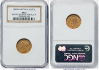 Victoria gold 1/2 Sovereign 1885-M XF45 NGC, Melbourne mint, KM5. Reserve Bank of Australia. HID09801242017 © 2022 Heritage Auctions | All Rights Rese...