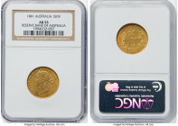 Victoria gold Sovereign 1861-SYDNEY AU55 NGC, Sydney mint, KM4. Reserve Bank of Australia. HID09801242017 © 2022 Heritage Auctions | All Rights Reserv...