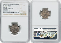 Kings of All England. Cnut (1016-1035) Penny ND (1017-1023) MS63 NGC, Lincoln mint, Crinan as moneyer, Quatrefoil type, S-1157. 081gm. HID09801242017 ...