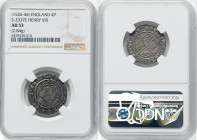 Henry VIII (1509-1547) Groat ND (1526-1544) AU53 NGC, London mint, Second Coinage, S-2337E. 2.84gm. HID09801242017 © 2022 Heritage Auctions | All Righ...