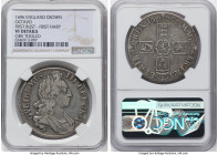 William III Crown 1696 VF Details (Obverse Tooled) NGC, KM494.1, S-3470. First bust, first harp issue. HID09801242017 © 2022 Heritage Auctions | All R...