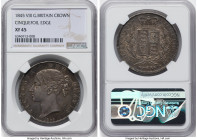 Victoria Crown 1845 XF45 NGC, KM741, S-3882. Cinquefoil edge. HID09801242017 © 2022 Heritage Auctions | All Rights Reserved