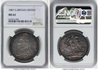 Victoria Crown 1887 MS63 NGC, KM765, S-3921. HID09801242017 © 2022 Heritage Auctions | All Rights Reserved