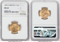 Victoria gold Sovereign 1876 MS63 NGC, KM752, S-3856a. HID09801242017 © 2022 Heritage Auctions | All Rights Reserved