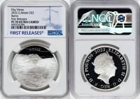 Elizabeth II silver Proof "City Views - Rome" 2 Pounds 2022 PR70 Ultra Cameo NGC, KM-Unl. First Releases. Limited Edition Presentation: 1,000. First R...