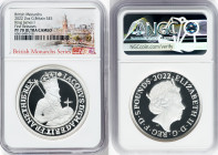 Elizabeth II silver Proof "King James I" 5 Pounds (2 oz) 2022 PR70 Ultra Cameo NGC, KM-Unl, S-Unl. Limited Edition Presentation Mintage: 700. British ...