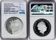 Elizabeth II silver Proof "Tutankhamun Tomb Discovery 100th Anniversary" 5 Pounds (2 oz) 2022 PR69 Ultra Cameo NGC, KM-Unl, S-Unl. Limited Edition: 80...