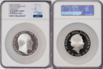 Elizabeth II silver Proof "King Edward VII" 10 Pounds (5 oz) 2022 PR70 Ultra Cameo NGC, KM-Unl., S-Unl. Limited Edition Presentation: 275. British Mon...