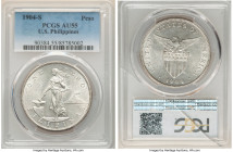 USA Administration Peso 1904-S AU55 PCGS, San Francisco mint, KM168. Lustrous and nearly mint, virtually untoned surfaces. HID09801242017 © 2022 Herit...