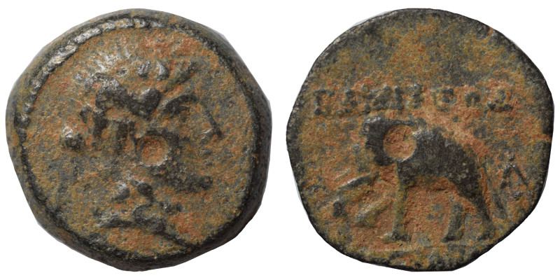 SELEUKID KINGS of SYRIA. Alexander I Balas, 152-145 BC. Ae (bronze, 3.41 g, 15 m...