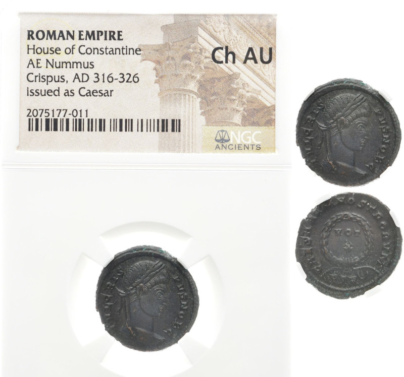 RÖMISCHE KAISERZEIT
Constantin II., 337 - 340 n. Chr. AE-Nummus o.J. In US-Plas...