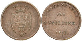 DÄNEMARK
Friedrich VI., 1808-1839. 3 Skilling 1815. 3.66 g. Sehr schön-vorzüglich
