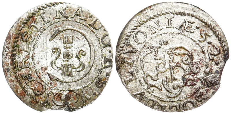LETTLAND LIVLAND als baltische Vorläufer-Einheit.
Christina von Schweden, 1632 ...