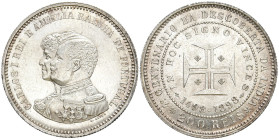 PORTUGAL
Karl I., 1889 - 1908. 200 Reis 1898. Entdeckung von Indien. KM 537. 5.00 g. Min. Kratzer, vorzüglich