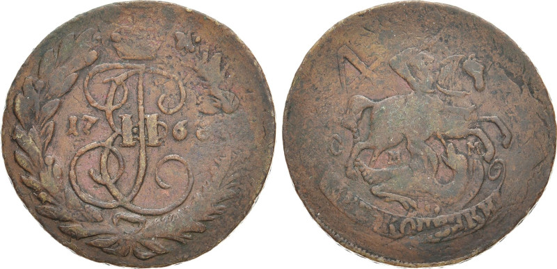 RUSSLAND GROSSFUERSTENTUM / KAISERREICH
Katharina II., 1762 - 1796. Ku.- 2 Kope...