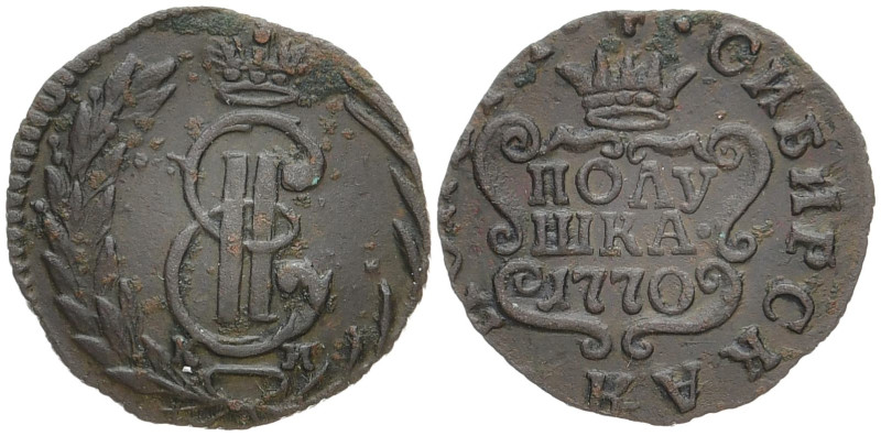 RUSSLAND GROSSFUERSTENTUM / KAISERREICH
Katharina II., 1762 - 1796. Ku.- Polusc...