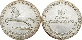 HANNOVER
Georg IV., 1820 - 1830. 16 Gute Groschen 1821. AKS 35; KM 127. 11.78 g. Fast vorzüglich