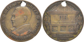 DRITTES REICH
 Medaille 1934. Erinnerungsgedenkmünze. Einweihung am 4. November in Buchholz. 35 mm. 17,44 g. R Gelocht, fast sehr schön