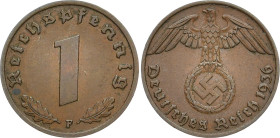 DRITTES REICH
 1 Reichspfennig 1936 F. J. 361. 1.98 g. R Sehr schön-vorzüglich