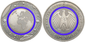 B R D
Euro Währung ab 2001. 5 Euro 2016 J, Hamburg. Vorzüglich-Stempelglanz
