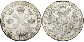 BRABANT, Duché, Marie-Thérèse (1740-1780), AR couronne, 1771, Bruxelles. D/ Croix de Bourgogne entre quatre couronnes. R/ Ecu couronné de l'impératric...