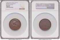 Napoleon bronze "Death of Desaix at Marengo" Medal 1800-Dated MS65 Brown NGC, Bram-44. 50mm. By Brenet and H. Auguste. LS CH ANTE DESAIX NE A AYAT EN ...