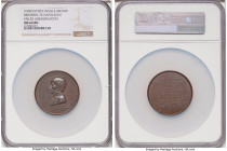 Napoleon bronze "Failed Assassination" Medal 1800-Dated MS64 Brown NGC, Bram-76. 50mm. By H. Auguste. Struck to commemorate Napoleon's survival of the...