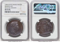 Napoleon bronze "Salle de Laocoon" Medal 1804-Dated MS65 Brown NGC, Bram-367. 35mm. By Andrieu. Laureate bust right // Perspectival view of the Salle ...