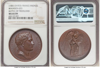 Napoleon bronze "Battle of Friedland" Medal 1807-Dated MS66 Brown NGC, Bram-633. 40mm. By Andrieu and Brenet. NAPOLEON EMP ET ROI Laureate head right ...