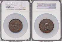Napoleon bronze "French Fine Arts School in Rome" Medal 1812-Dated MS64 Brown NGC, Bram-1178. 56mm. By Gatteaux. Commemorating the founding of the Éco...