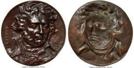 Uniface Cast bronze "General Kléber" Plaque 1831-Dated UNC (Mount Removed), Unl. 170mm. By David d'Angers. Loop removed. Portrait of General Kléber 3/...