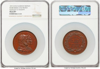 Prussia. Wilhelm I bronze "Wilhelm I & Augusta" Medal 1879-Dated MS63 Brown NGC, Marienburg-6154. 60mm. By Fr. Langmann. Commemorating the golden wedd...