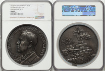 Wilhelm II iron "Reinhard Scheer" Medal 1916-Dated MS62 NGC, Zetzmann-4123 var. 92.5mm. By H. Kaufmann and Robert Ball Nachfolger. ADMIRAL SCHEER DER ...