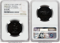 Middlesex. Political copper 1/2 Penny Token ND (1790s) XF45 Brown NGC, D&H-1039b. Political and Social series. Edge: PAYABLE AT LONDON LIVERPOOL OR BR...