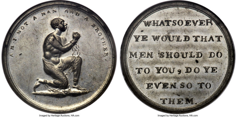 Middlesex. white-metal Penny Token ND (1790s) MS61 NGC, D&H-235 (Bis III). Polit...