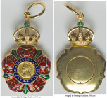 Victoria gold "Order of the Indian Empire" Companion Badge, Unl. Total weight 27.75gm. About 35mm diameter (badge only). Tested from the back of the b...